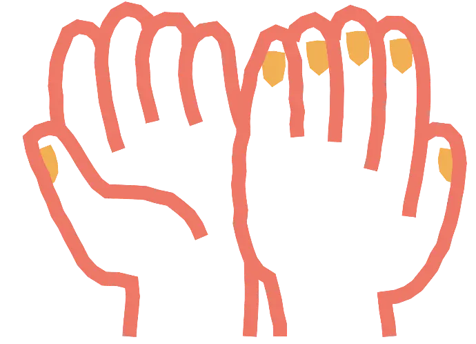 Mains jointes pour offrir